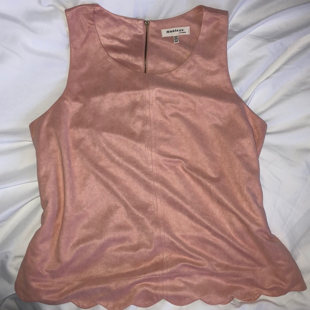 Pink Spring Sleeveless Shirt